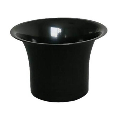 Hemispherical metal flowerpot