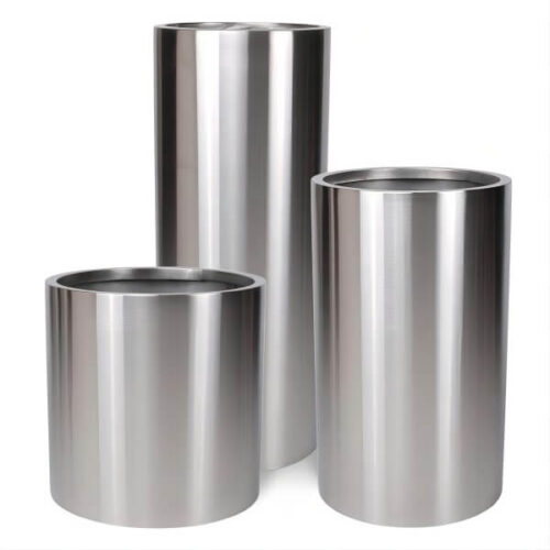 Silver Stainless Steel Planter